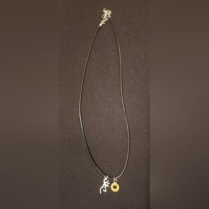 Handmade Browning And Bullet Necklace.